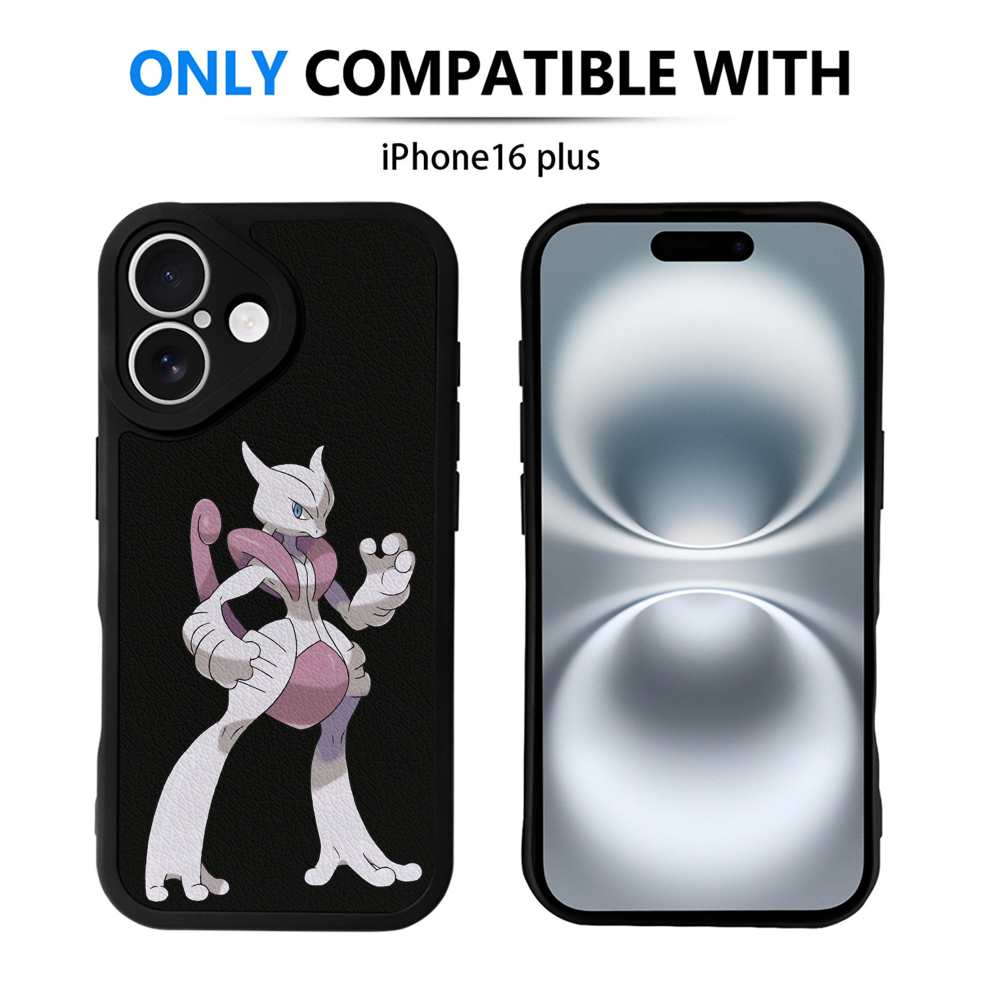 （画像用） ポケットモンスター Pokémon 【iPhone 16シリーズ対応】シリコンスマホケース（レザー調） 材質：シリコン